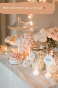 Günstige Hochzeitsdeko mit einer tollen Candybar