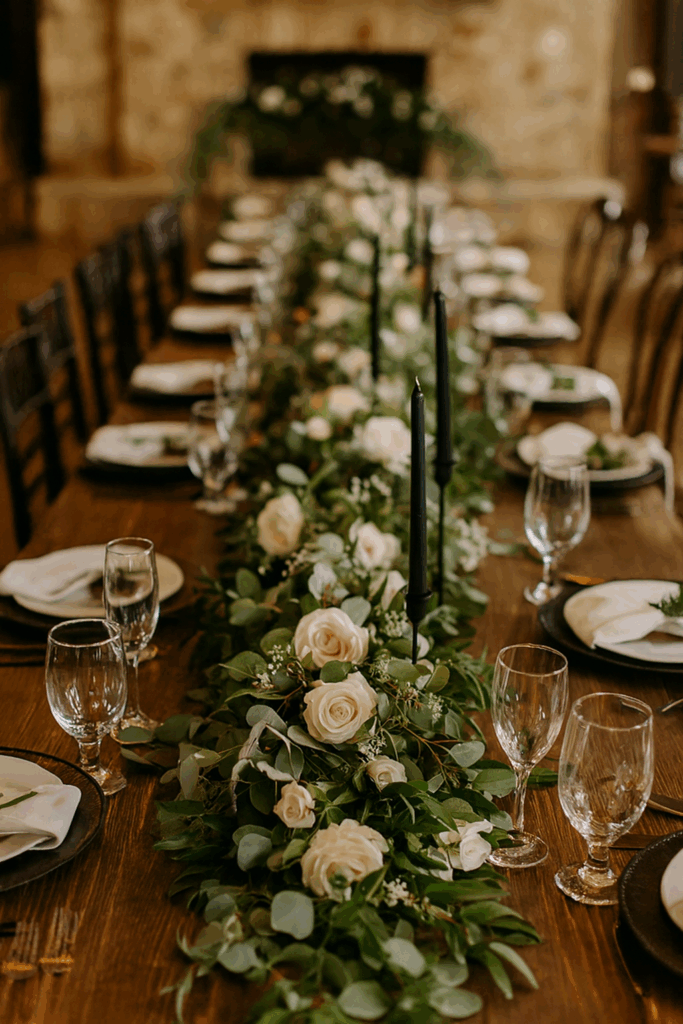 Günstige Hochzeitsdeko mit künstlichen Blumen