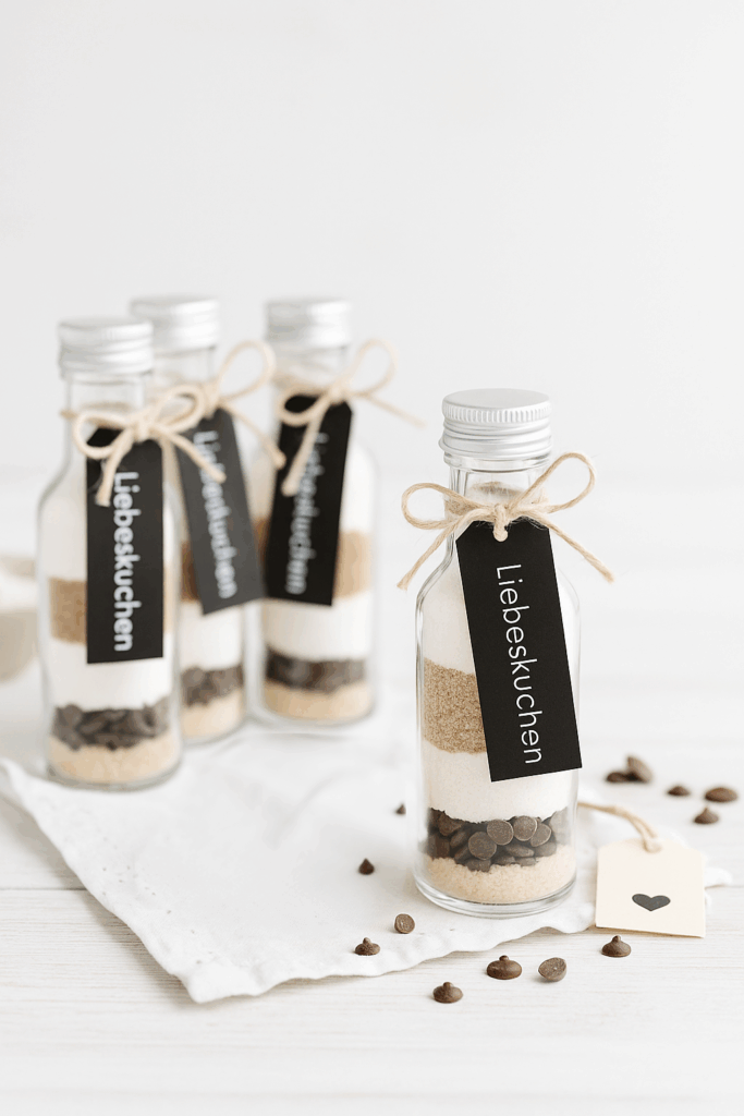 DIY Hochzeit Gastgeschenk Kuchen Backmischung