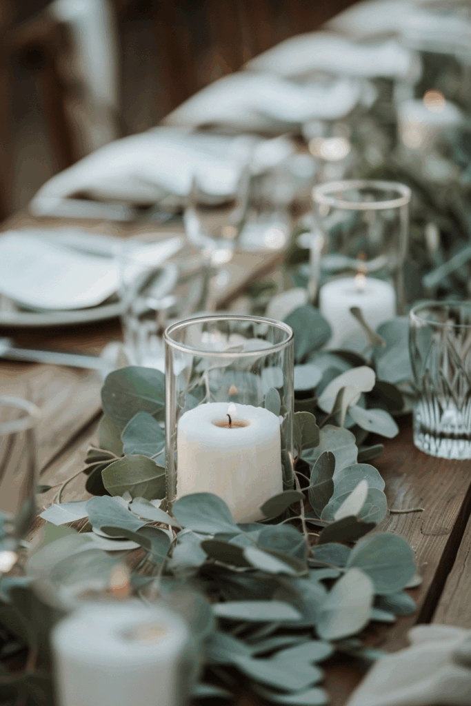 Eukalyptus Tischdeko